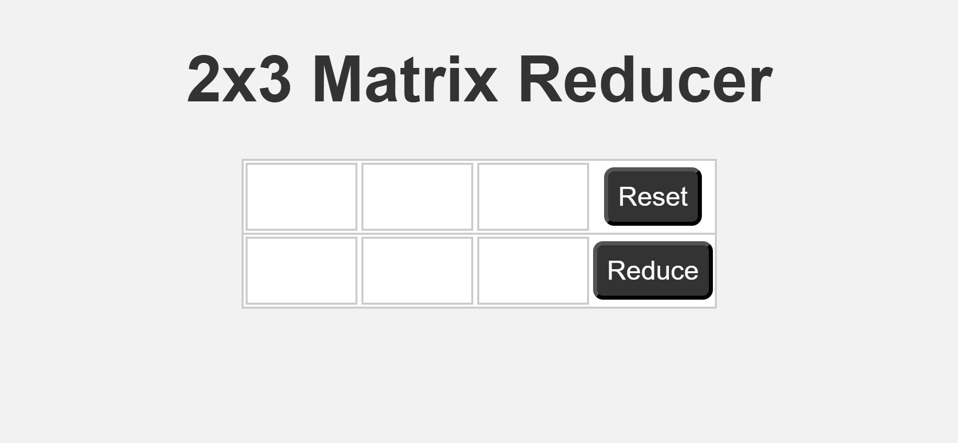 Matrix Reducer Suite Screenshot